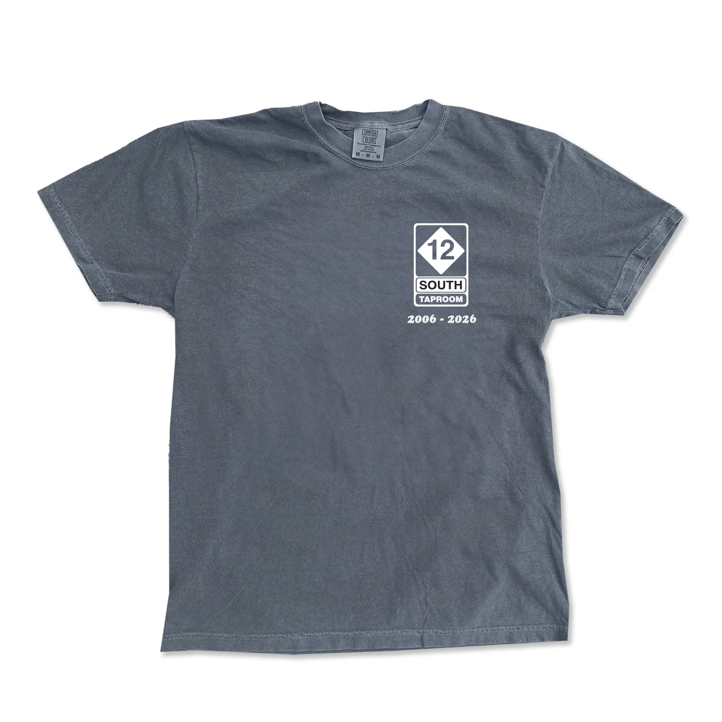 12 South Taproom Goodbye Tee: Last Call Old Friend Faded Black