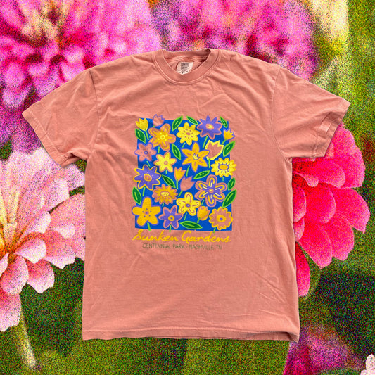 Flowers at Sunken Gardens Terracotta Tee