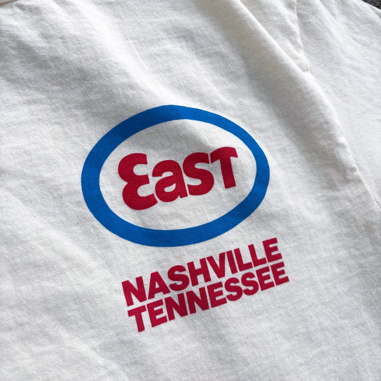 East Nashville Gassed Up Natural Beige Tee