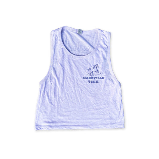 Nashville Tenn Stick N Poke Horse Lavender Ladie's Cut TANK