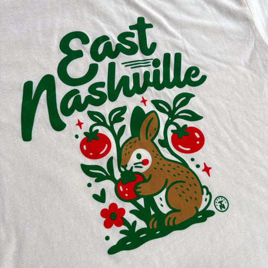 East Nashville Youth Rabbit Tomato Snack Tee