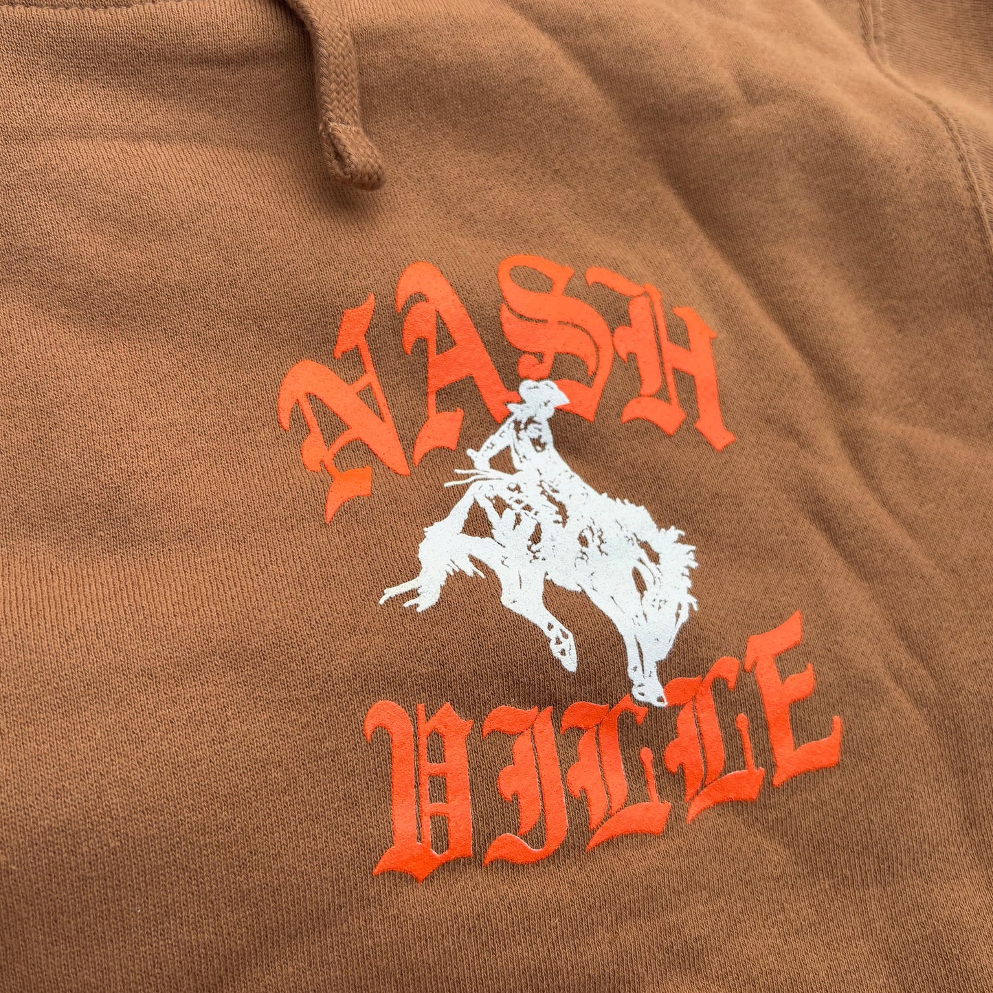 Nashville Barbed Wire Rodeo Brown Hoodie