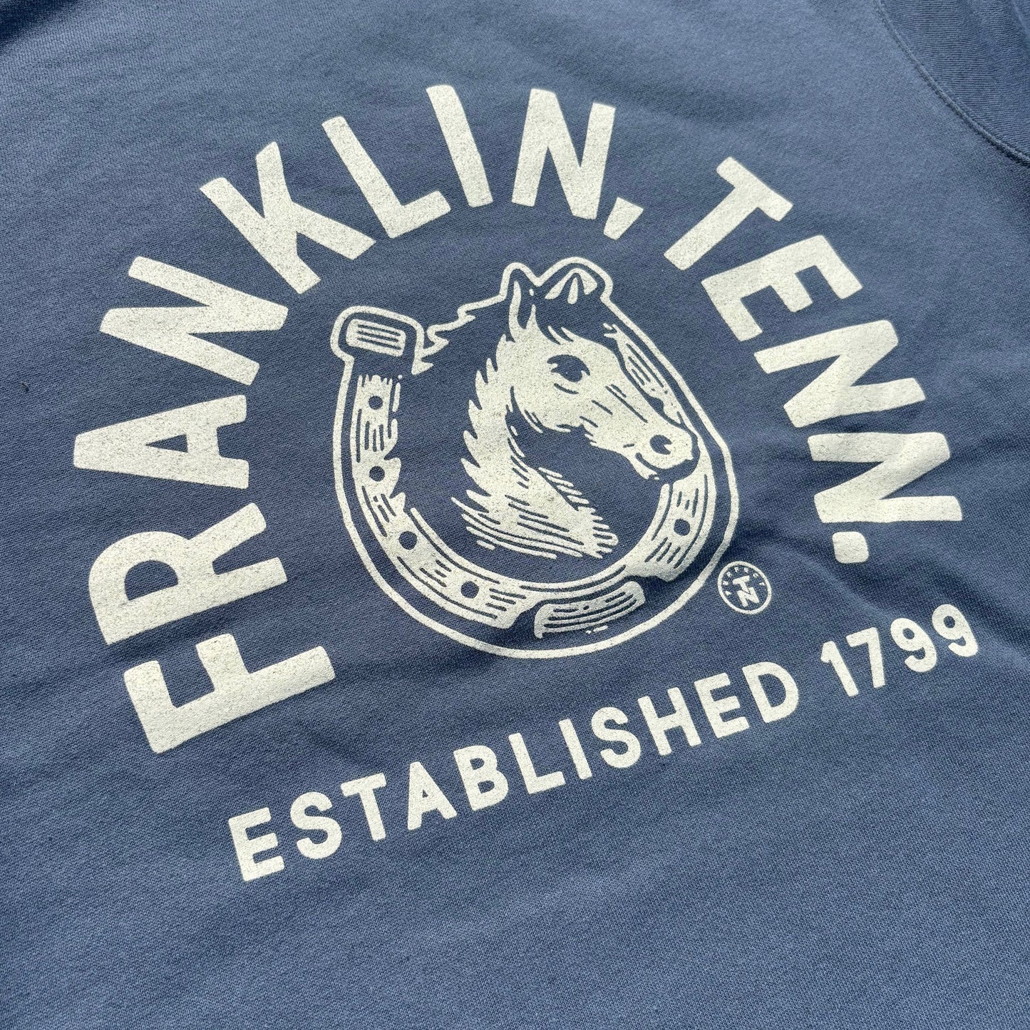 Franklin, Tenn Est. 1799 Faded Navy Crewneck Sweatshirt