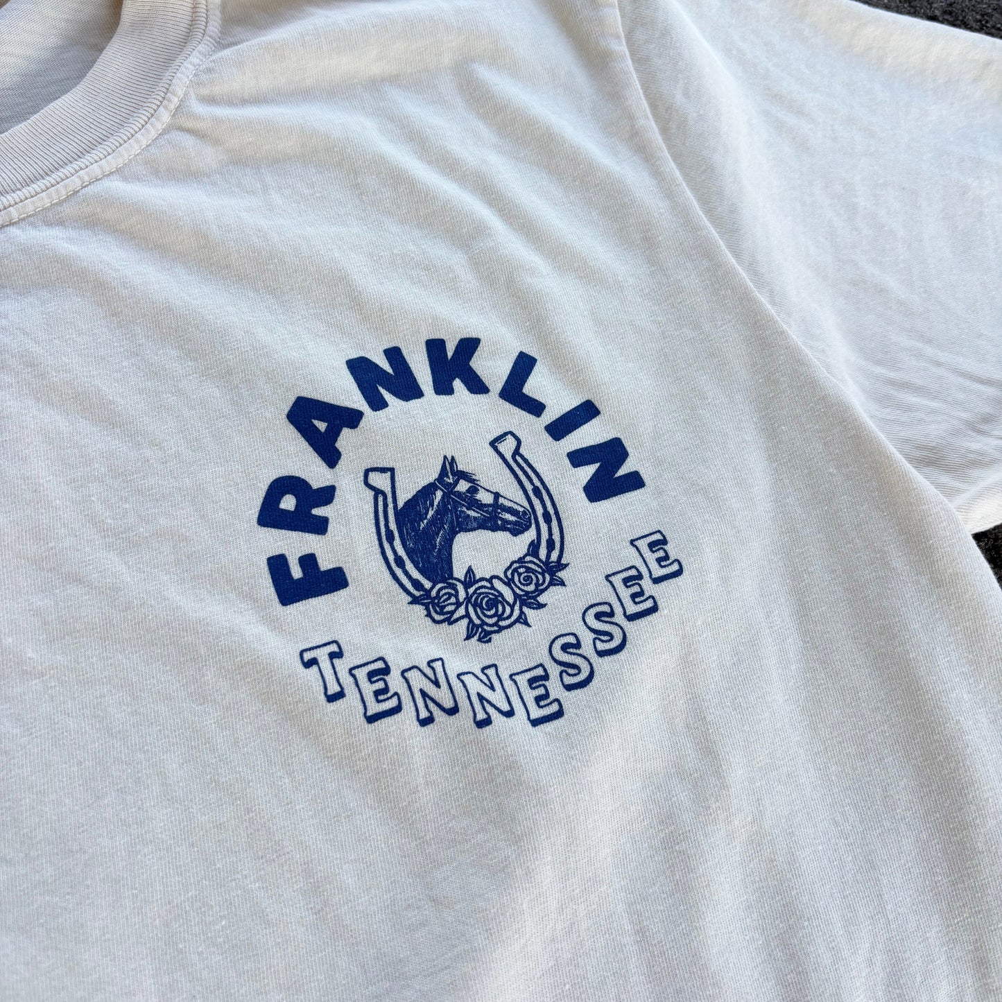 Franklin, Tennessee Beige Horse Farm Tee