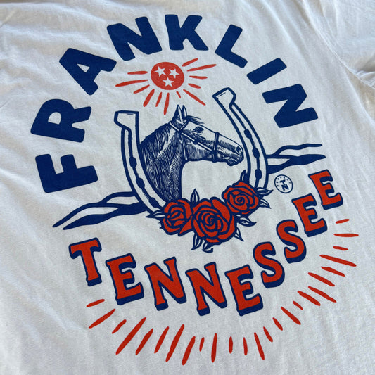 Franklin, Tennessee Beige Horse Farm Tee