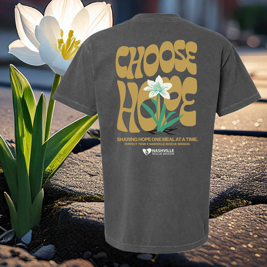 Nashville Rescue Mission x Perfect Tenn "Choose Hope" Campaign Tee