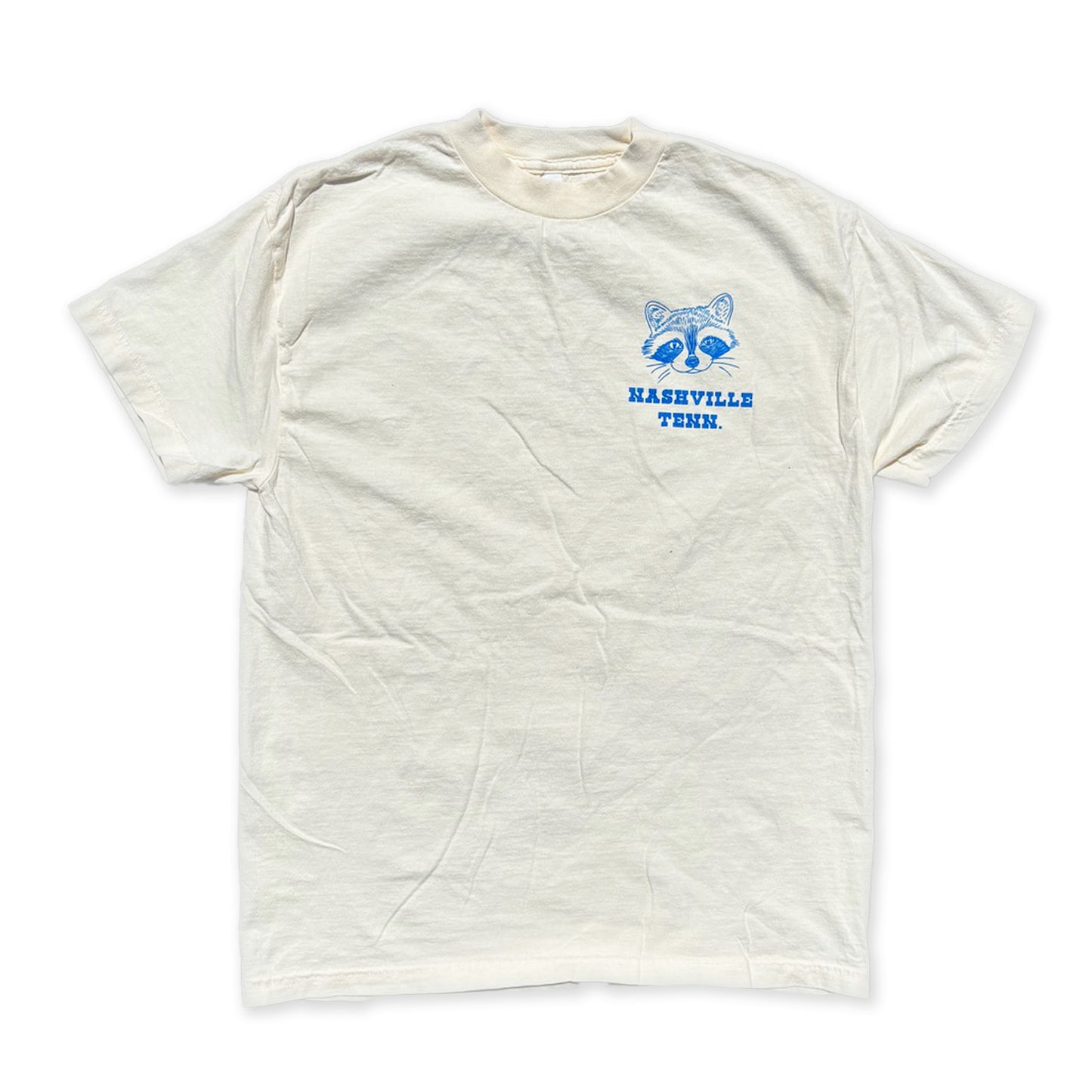 Nashville Tenn Stick N Poke Raccoon Beige Tee