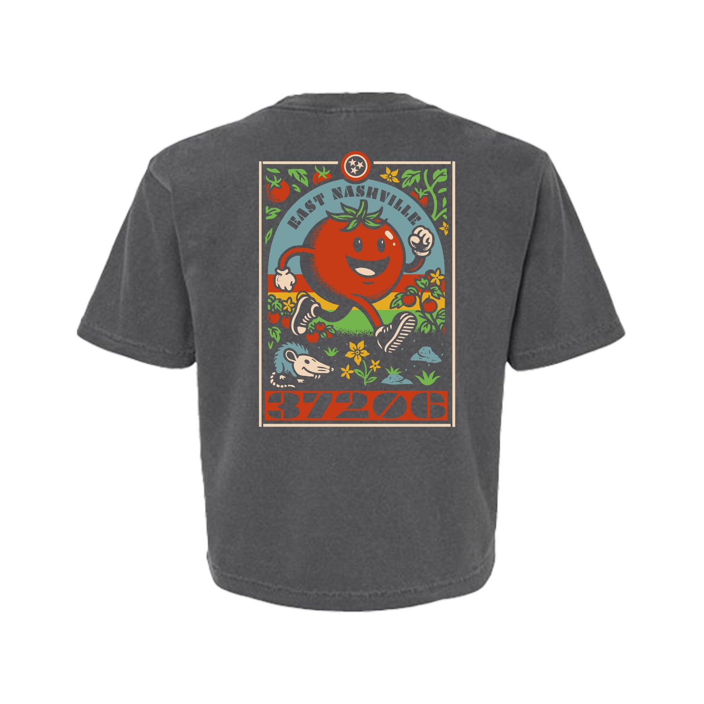 East Nashville Tomato Jogger Faded Black CROP *PRESALE ONLY