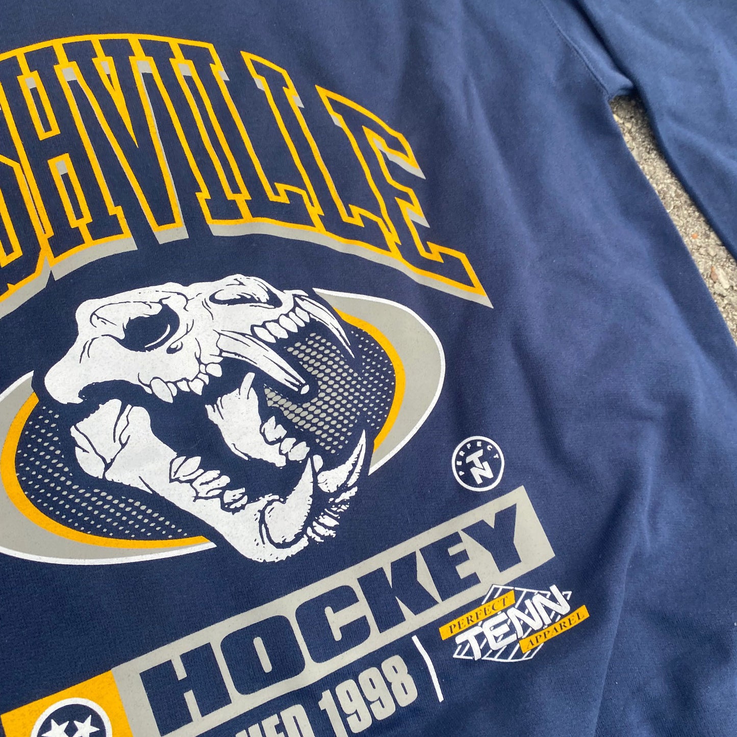 Nashville Hockey Fossilized Navy Blue Crewneck Sweatshirt