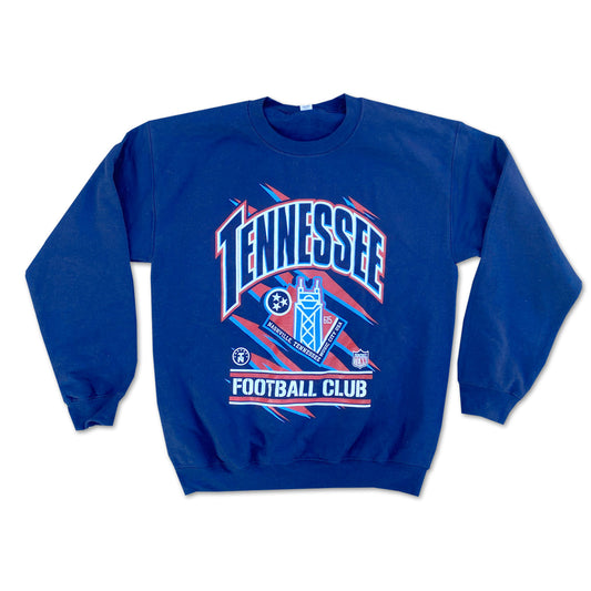 Tennessee Football Club 90s Inspired Navy Crewneck Sweatshirt