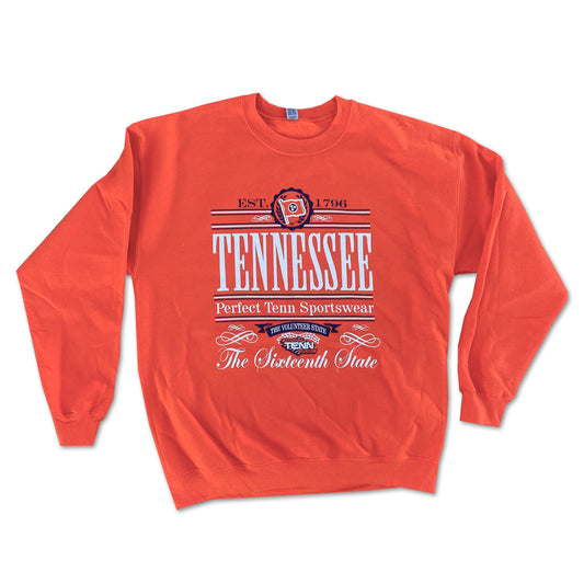 Tennessee Orange Perfect Tenn Classic 90s Crewneck Sweatshirt