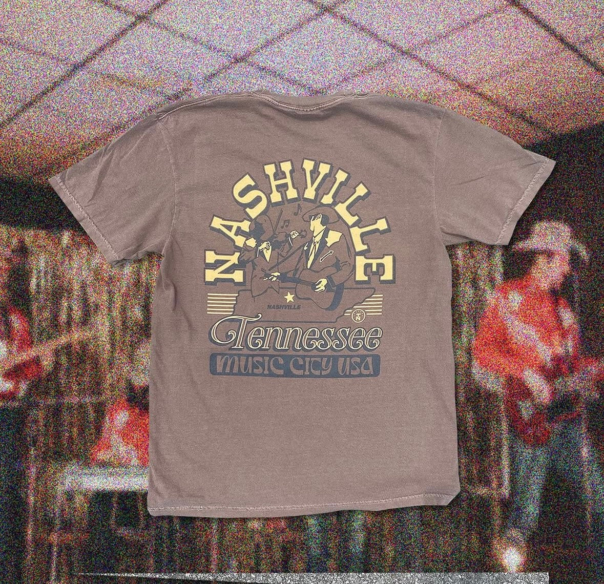 Nashville, Tenn Music City USA Honky Tonk Tee