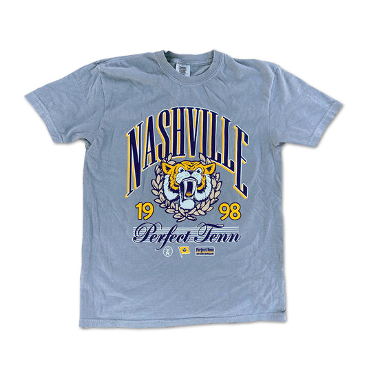 Nashville Saber Tooth Tiger Solid Grey T-shirt