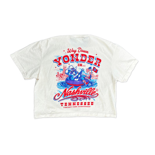 Way Down Yonder 90s Country Raccoon Ivory CROP