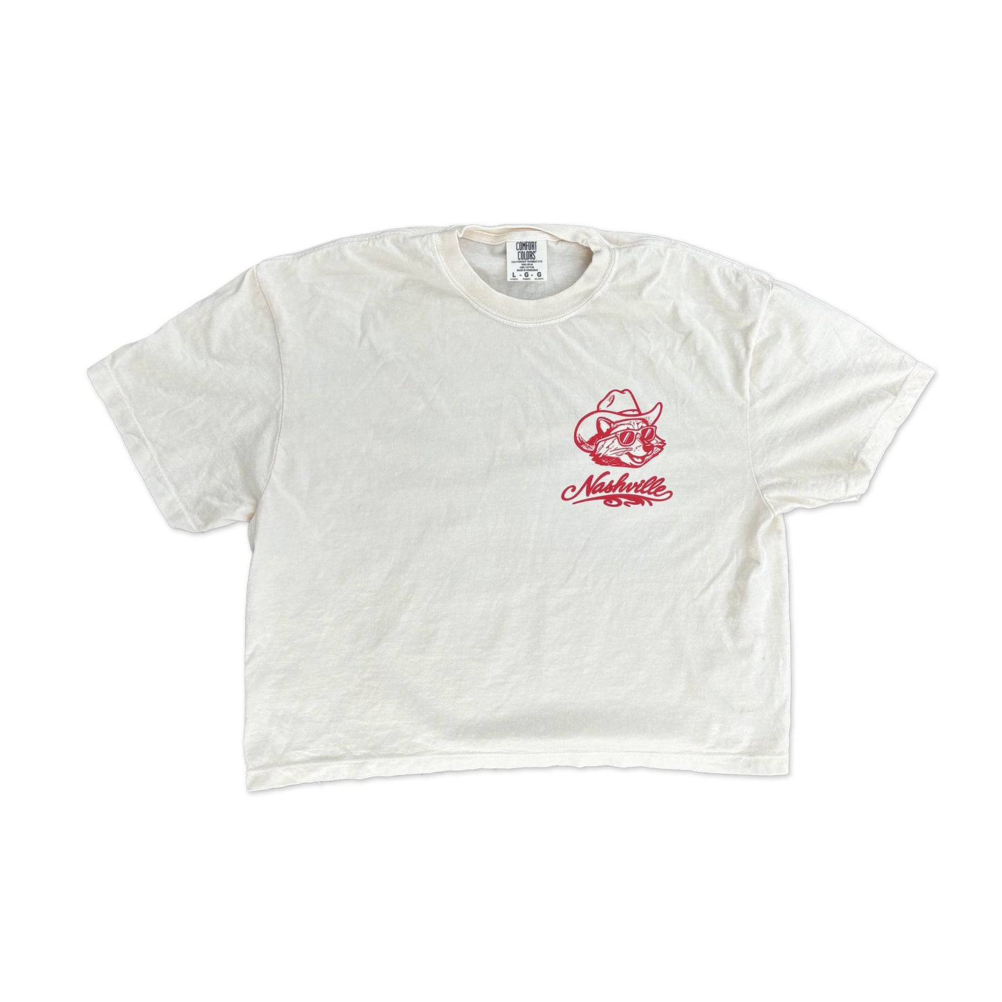 Way Down Yonder 90s Country Raccoon Ivory CROP