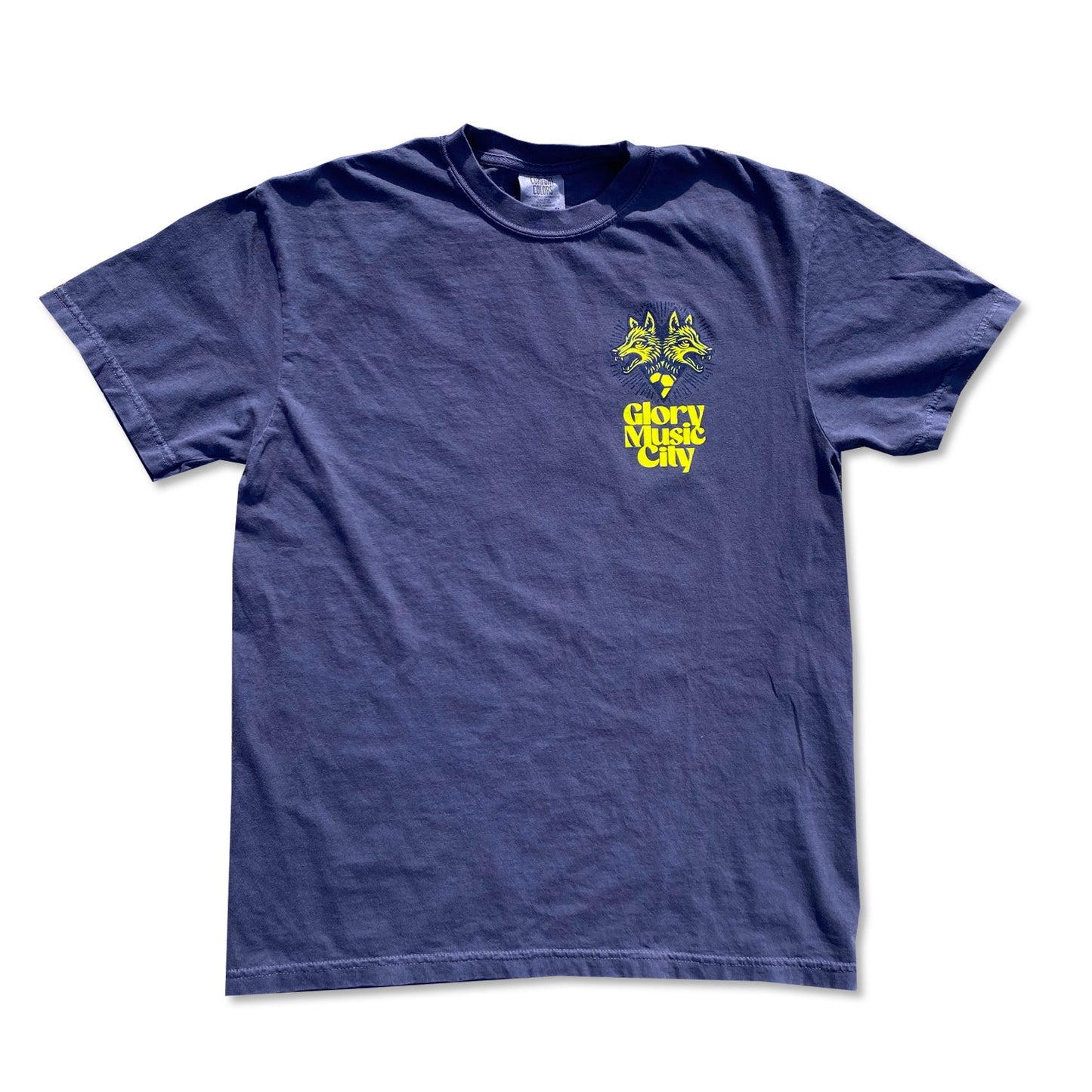 Glory Music City Two Headed Coyote Navy Blue Tee