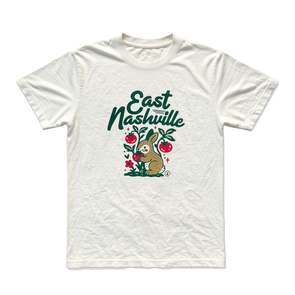 East Nashville Rabbit Tomato Snack Tee