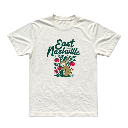 East Nashville Rabbit Tomato Snack Tee