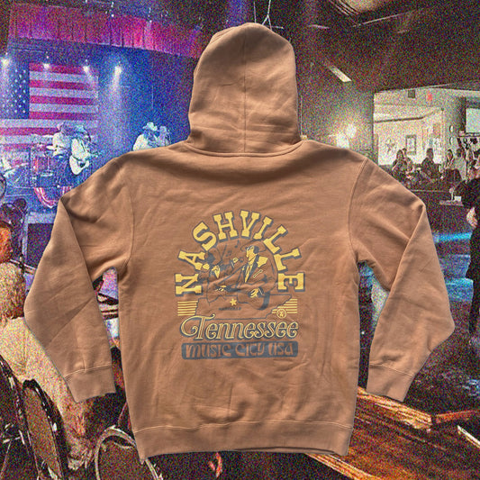 Nashville, Tenn Music City USA Honky Tonk Hoodie