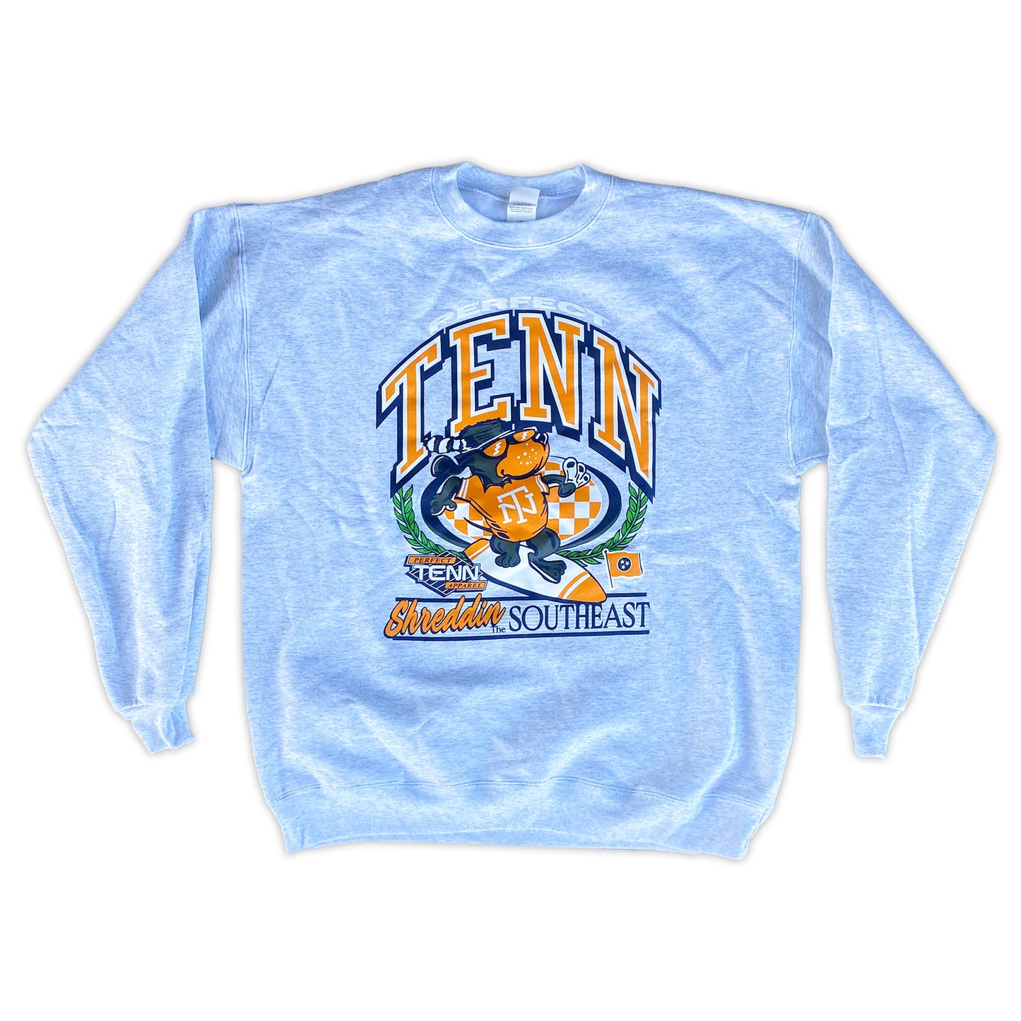 Perfect Tenn Shreddin' the Southeast Athletic Grey Crewneck Sweatshirt