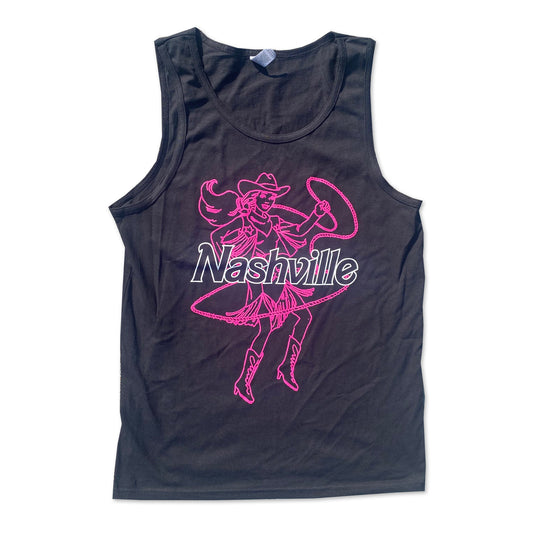 Nashville Cowgirl Faded Black TANK