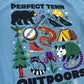 Tennessee Outdoors East Tennessee Flora & Fauna Faded Blue Tee