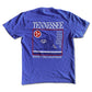 Tennessee Raccoon Flag Periwinkle Tee