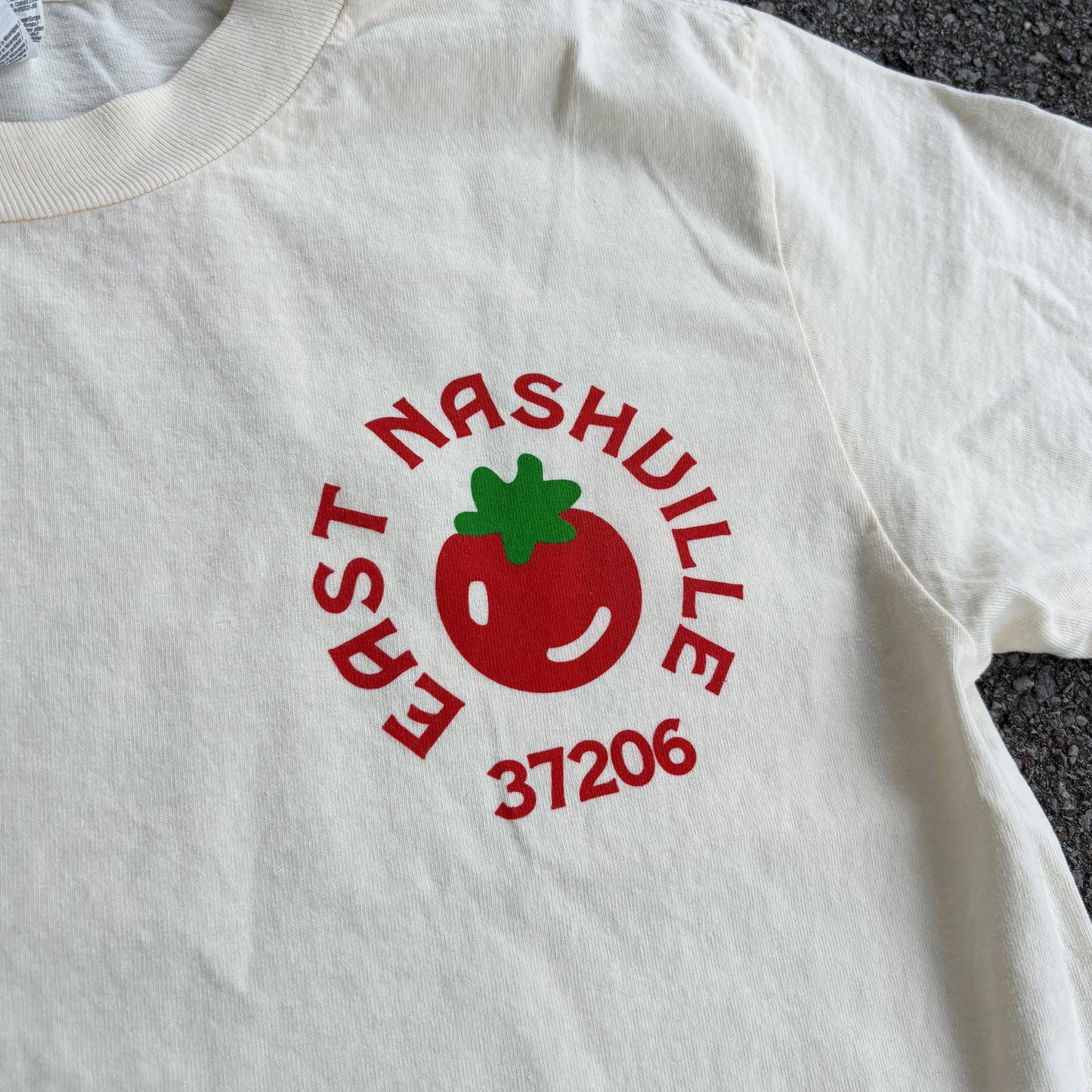 East Nashville Tomato Possum Banjo Beige Tee Festival
