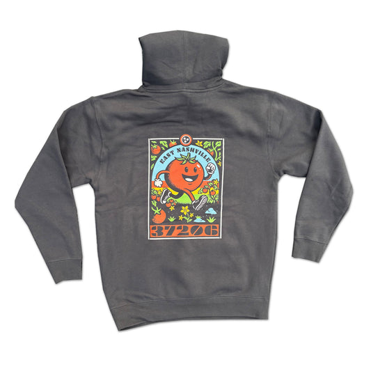 East Nashville Tomato Jogger Dark Gray Hoodie