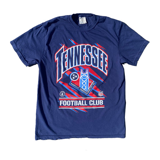 Tennessee Football Club 90s Inspired Navy Tee