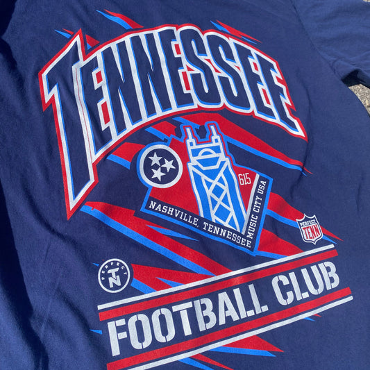 Tennessee Football Club 90s Inspired Navy Tee