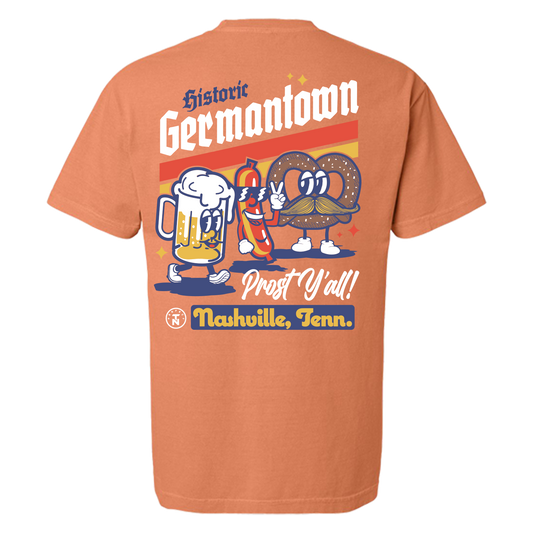 Germantown Oktoberfest Orange Character Tee