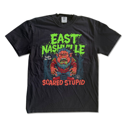 East Nashville Scared Stupid - Trantor the Troll Tee