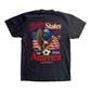 United States of America Soccer Eagle Black Tee