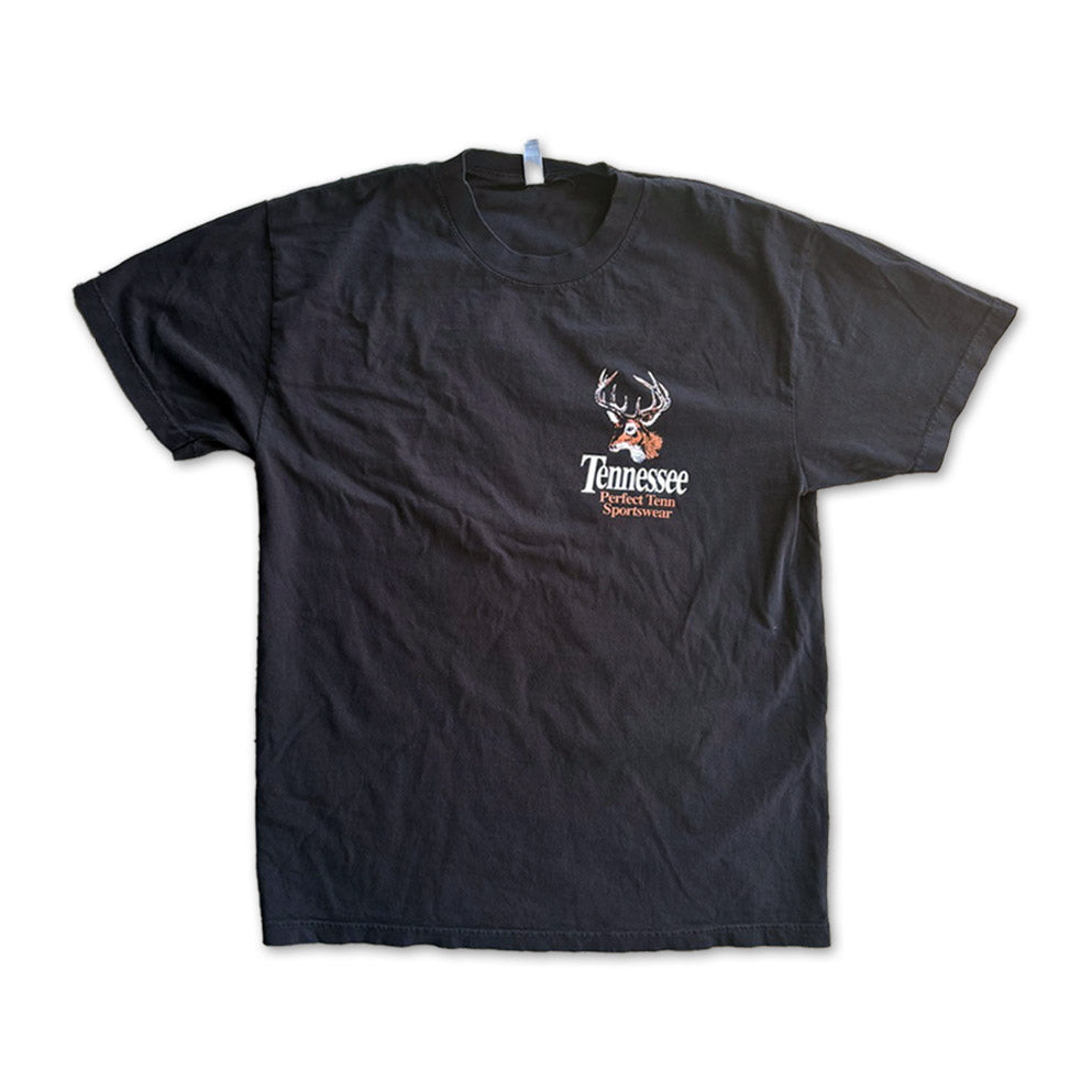 Tennessee Buck Black Retro Nature Tee