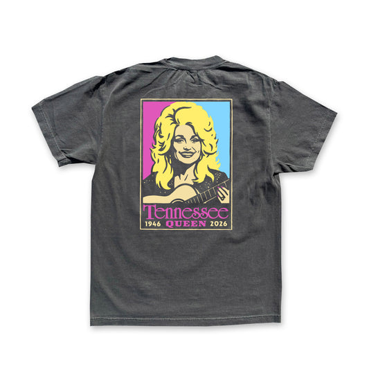 Tennessee Queen Memorial Tee - Faded Black