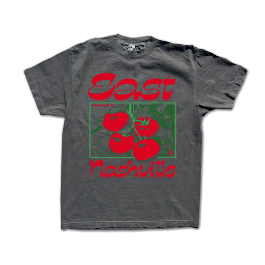 East Nashville Tomato Faded Black - On the Vine Tee POST ORDER