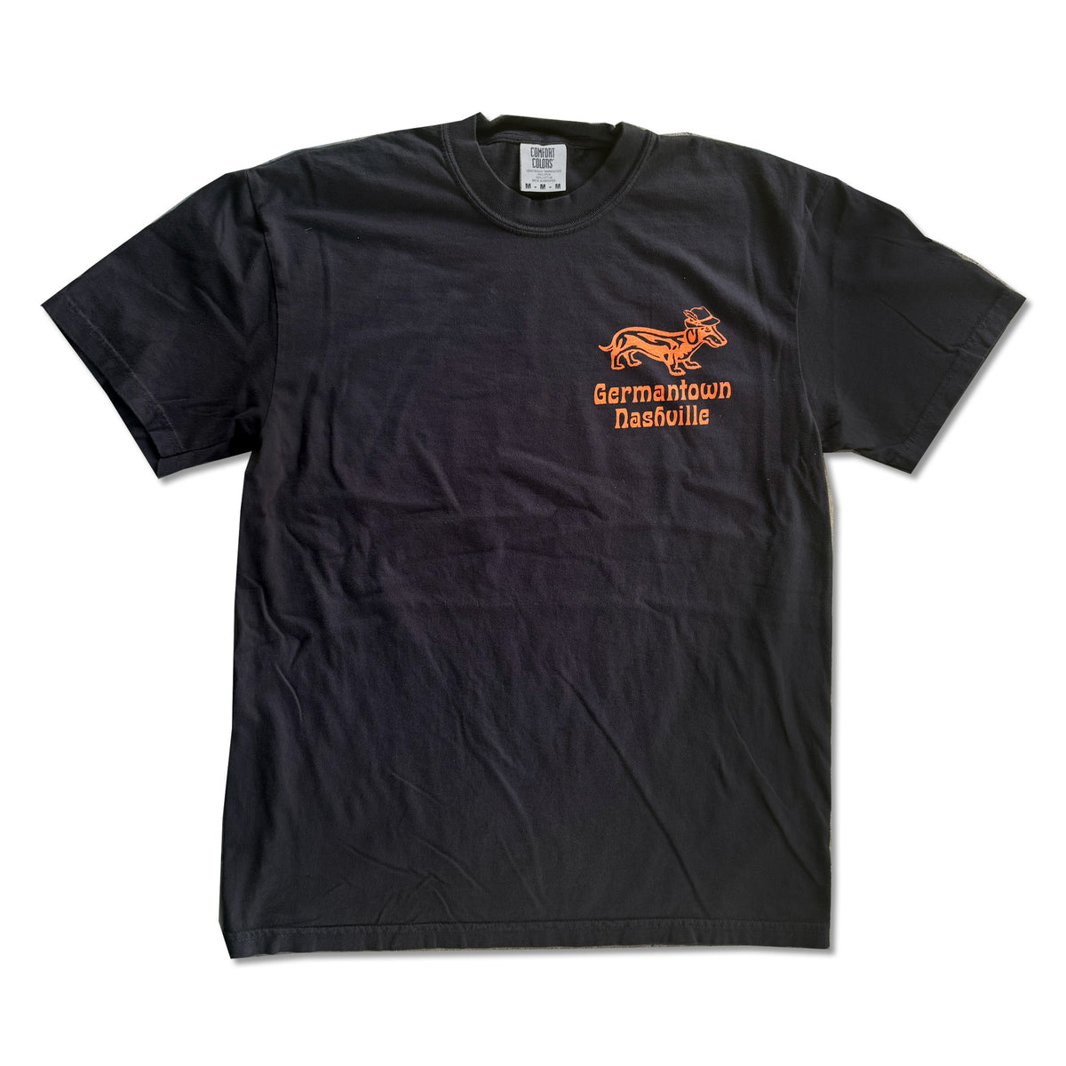 Germantown Oktoberfest Dachsund Weenie Dog Black Tee
