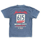 615 Tennessee Road Sign Faded Blue Tee