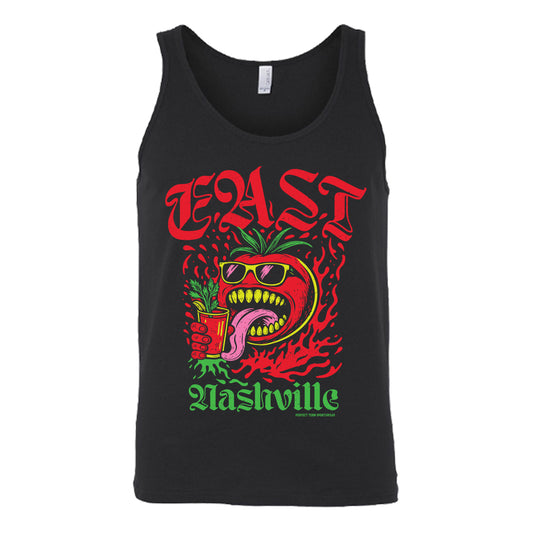 East Nashville Tomato Rocker Black Tank *PRESALE ONLY