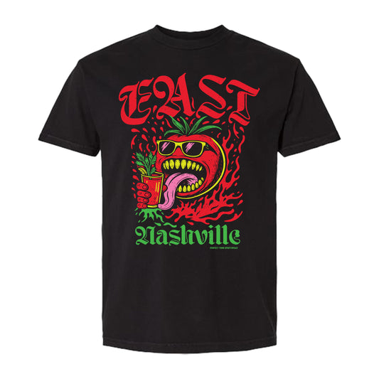 East Nashville Tomato Rocker Black Tee *PRESALE ONLY