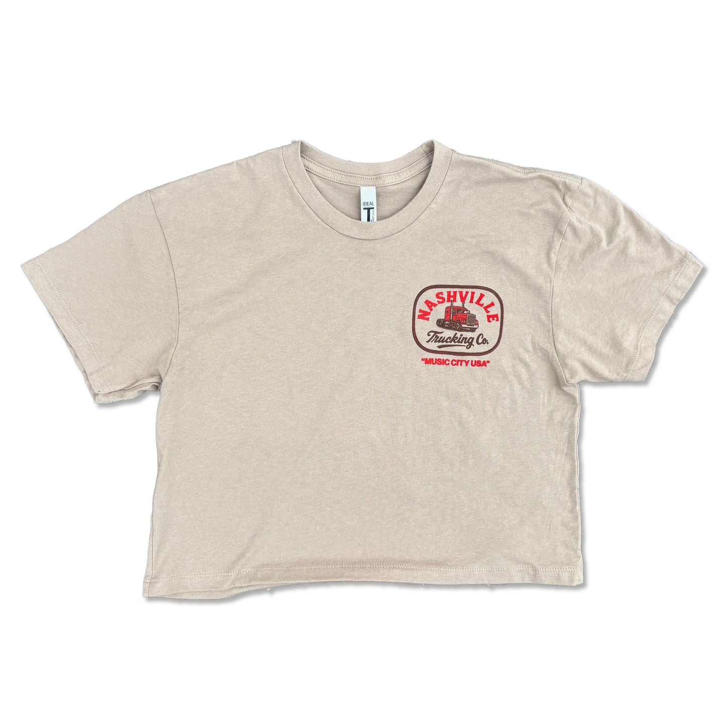 Nashville Trucking Co. Sandstone Crop Tee
