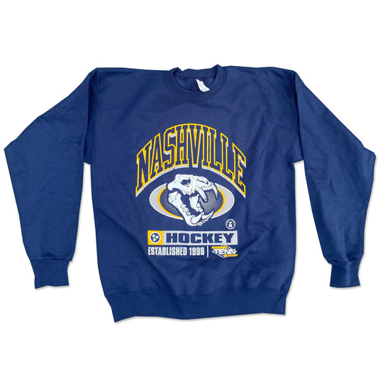 Nashville Hockey Fossilized Navy Blue Crewneck Sweatshirt