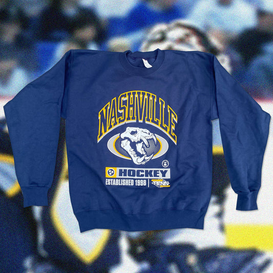 Nashville Hockey Fossilized Navy Blue Crewneck Sweatshirt