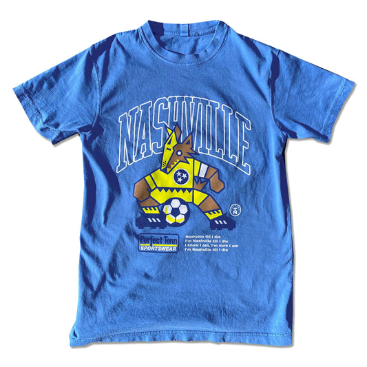 Nashville Soccer Coyote Sky Blue Fan Tee