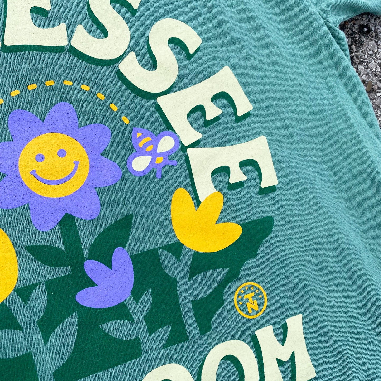 Tennessee in Bloom faded green tee